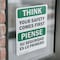 Signmission Safety Culture Sign, 5 in Width, Vinyl Decal, Rectangle, Bilingual OS-2PACK-TS-D-57-L-11895 - alternate 2